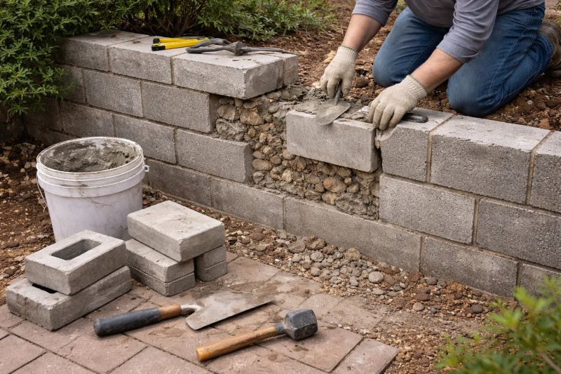Block Wall Repair in Commerce Township, MI