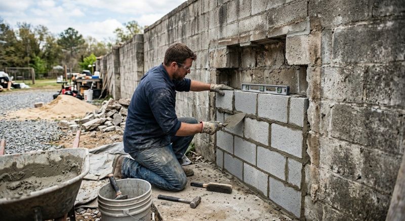 Block Wall Repair in Fowlerville, MI