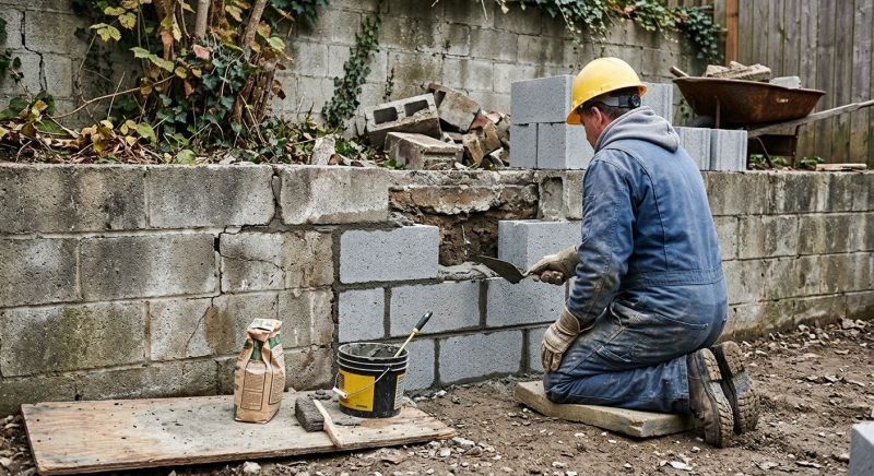 Block Wall Repair in Howell, MI