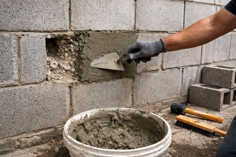 Block Wall Repair in Livingston County, MI
