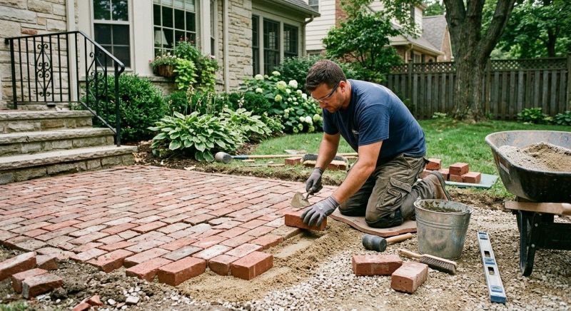 Brick Flatwork Repair in Pinckney, MI