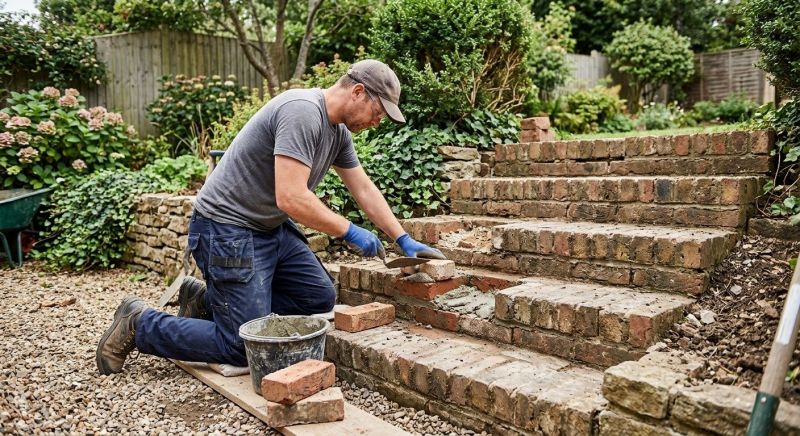 Brick Stairs Repair in Holly, MI