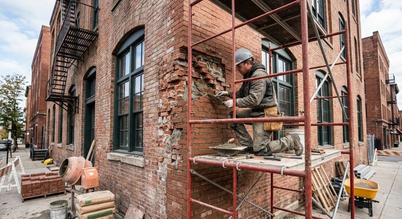 Commercial Brick Repair in Howell, MI