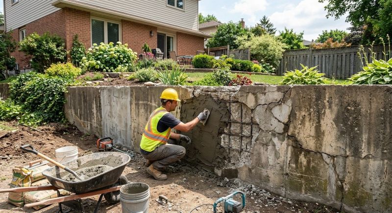 Retaining Wall Repair in Wixom, MI