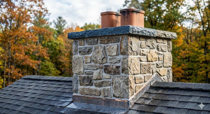 Stone Chimney Installation in Gregory, MI