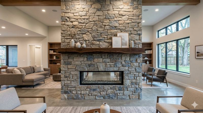 Stone Chimney Installation in Gregory, MI