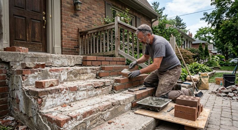 Stonework Repair in Livingston County, MI